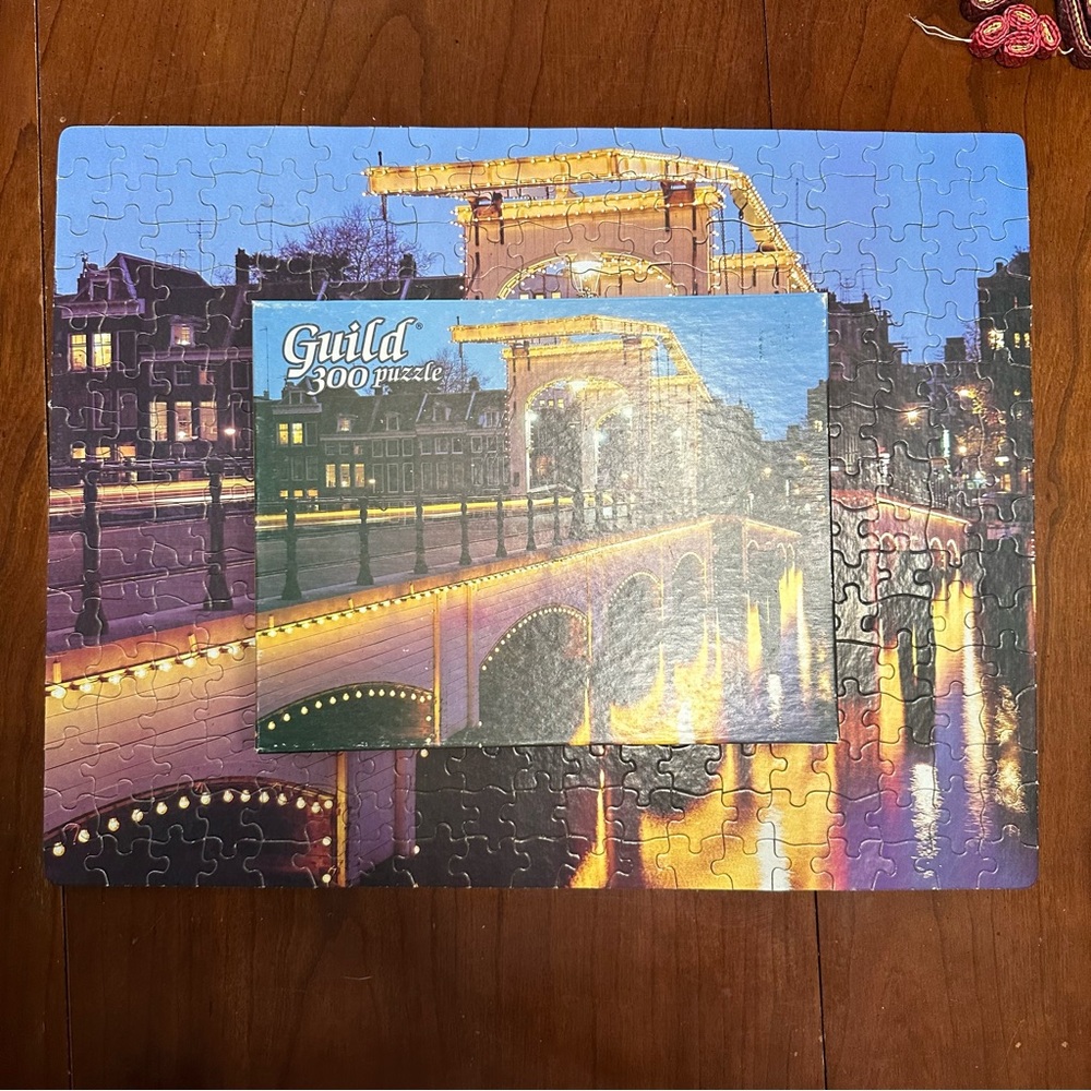 Vintage Guild of The Magere Brug Puzzle - Whitman #4425-34 - 300 Pieces